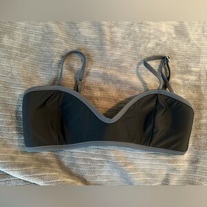 SOUTH BEACH BLACK WITH GRAY BIKINI TOP